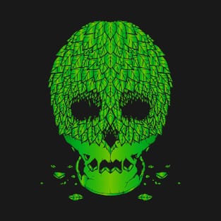 Leaf Skull (Green) T-Shirt