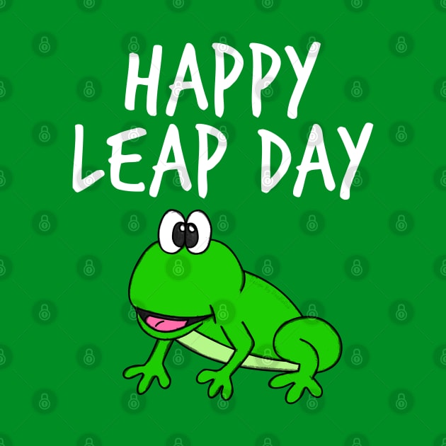 Happy Leap Day Frog 29 Feb 2024 by doodlerob