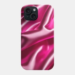 Pink Satin Metallic Fabric Photo Design Phone Case