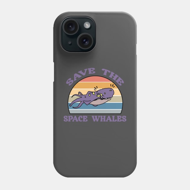 Save the Space Whales! Phone Case by wanderlust untapped