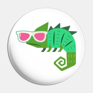 Swaggy chameleons with sunglasses Pin