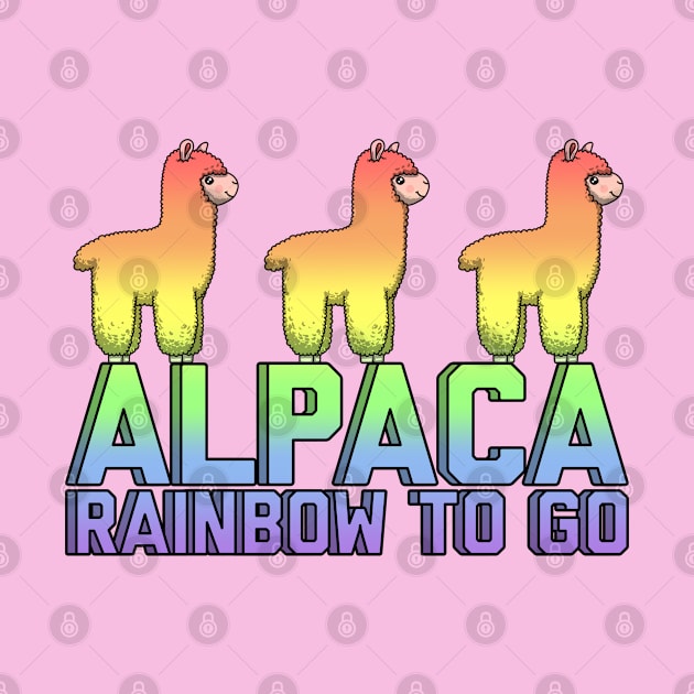 Alpaca Rainbow by Art by Veya