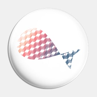 Geometric Fish abstract Pin