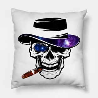 Cowboy Space Skull Pillow