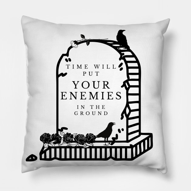Enemigos Pillow by glumwitch