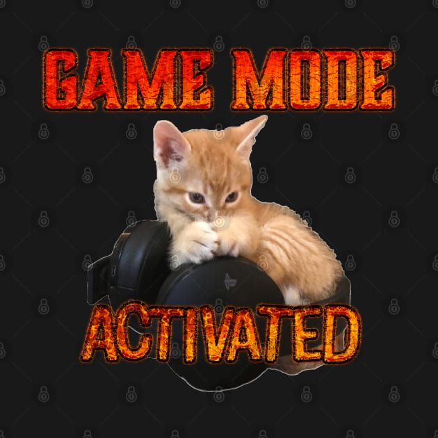 Gamer Kitten Game Mode Activated by aadventures