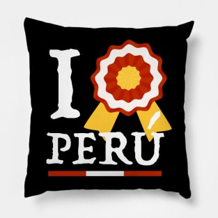 I love Peru - Te Amo Peru - Escarapela Pillow