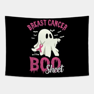 Breast Cancer Is Boo Sheet Tapestry