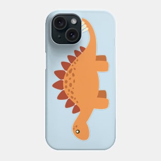 Cute little dinosaur orange Phone Case