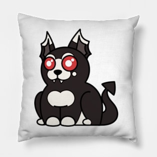 Plump Cat Goth Pillow