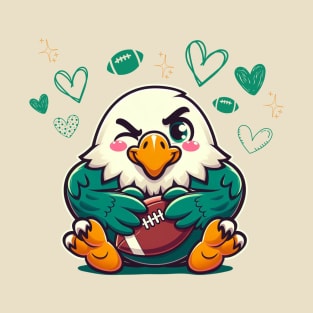 Cute Kawaii Philadelphia Eagles Love T-Shirt