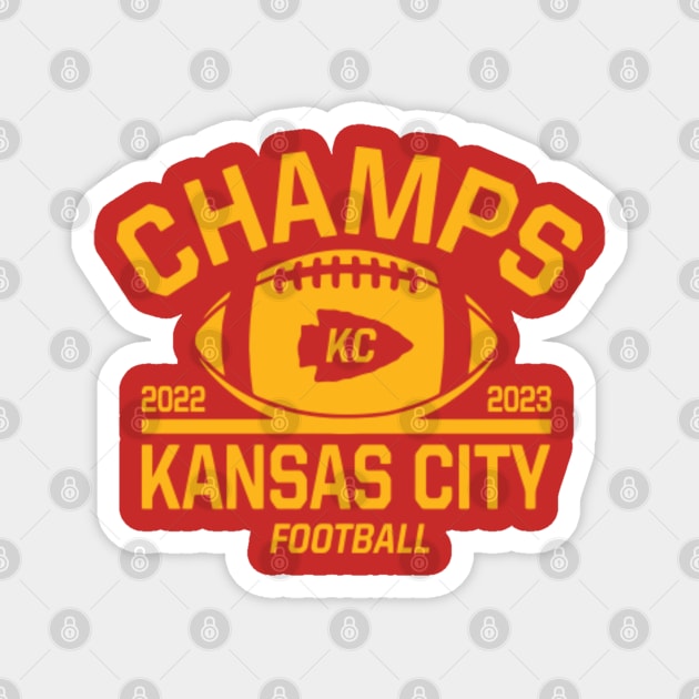 Kansas City Chiefs Super Bowl LVII Champions NFL Magnet