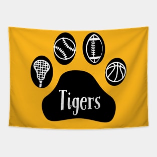 Tigers sports paw Tapestry