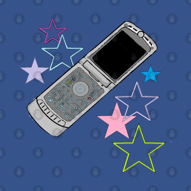 00s flip phone nostalgia by Seattle Emo Apparel