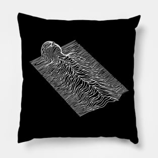 body waves design Pillow