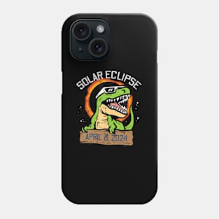 Trex Dino Solar Eclipse 2024 Totality April 8 s s Phone Case