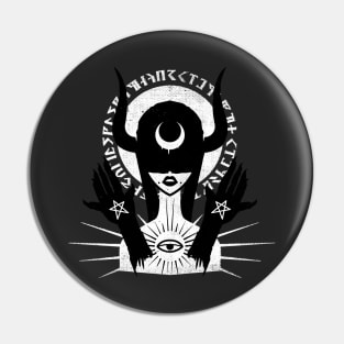 Occult Girl Pin