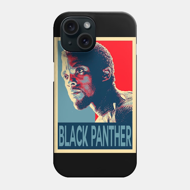 Black Panther Poster Phone Case by Chinadesigns