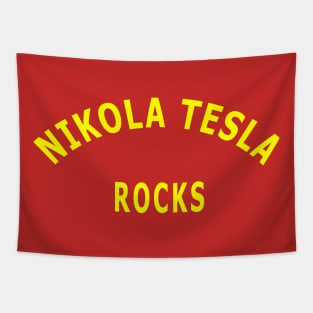 Nikola Tesla Rocks Tapestry