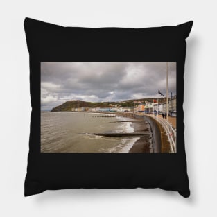 Aberystwyth North Beach, Ceredigion, Wales Pillow