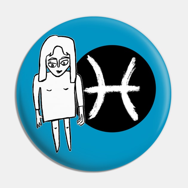 Pisces Zodiac Woman, Pisces Girl Pin by badlydrawnbabe