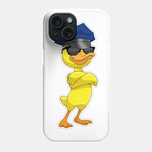 Duck as Police officer with Police cap Phone Case