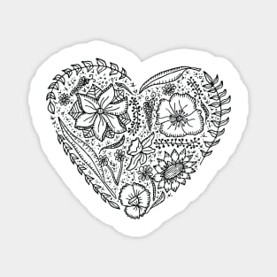 Flower heart Magnet