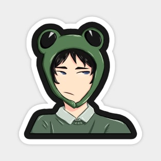 Akaashi in a frog hat Magnet