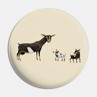 A Doe & Her Kids Pin