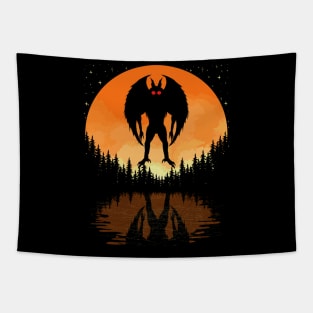 Mothman Sunset Tapestry