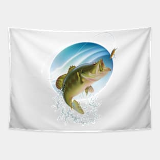 Large Mouth Bass 2 Tapestry