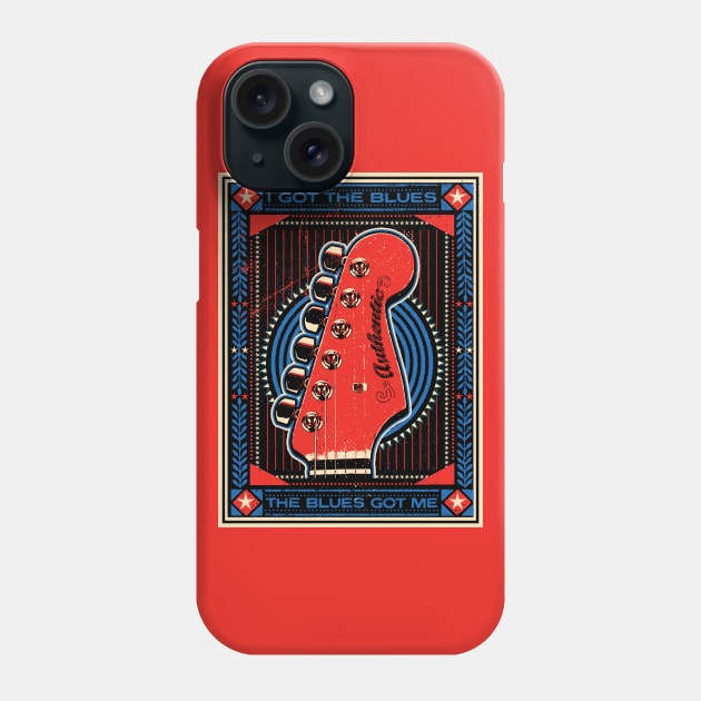 I Got The Blues, The Blues Got Me Phone Case by wickedpretty