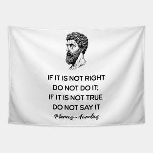 Marcus Aurelius Stoic Quote Tapestry