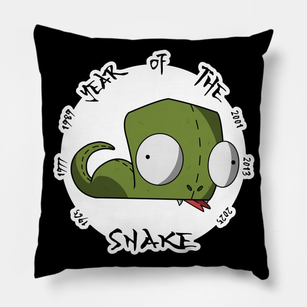 Gir, Year of the Snake Pillow by Kitsuology