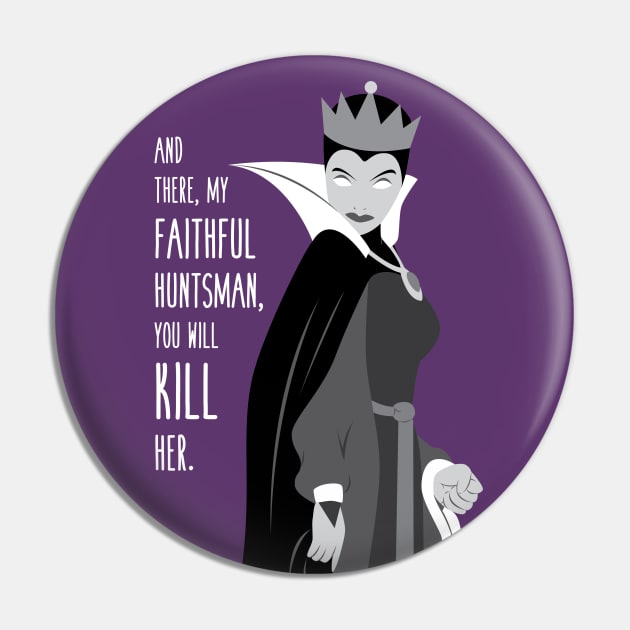 The Evil Queen Pin by SE Art and Design