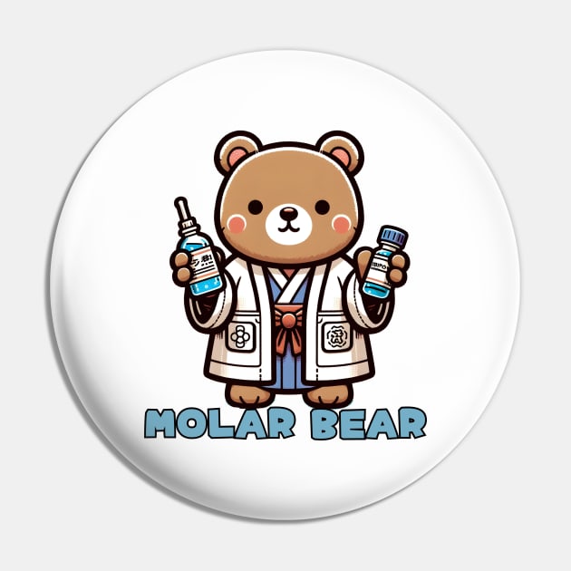 Chemistry bear Pin by Japanese Fever