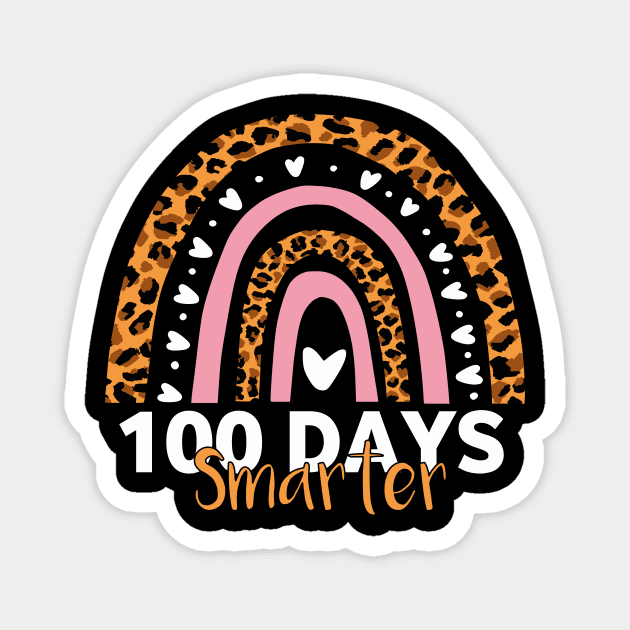 100th Days of School - 100 Days Smarter Rainbow Magnet by Formoon