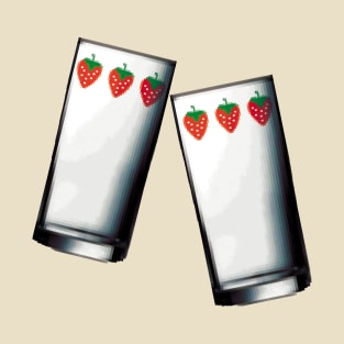 Nana strawberry glasses - Pixel Art #001 T-Shirt