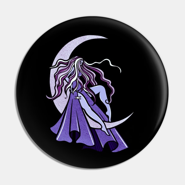 Moon Goddess Pin by bubbsnugg