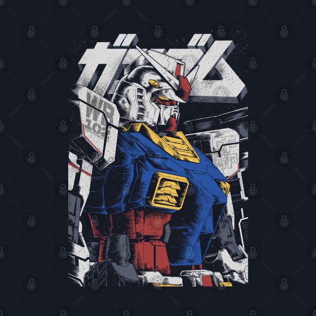 Retro Gundam by WahyudiArtwork