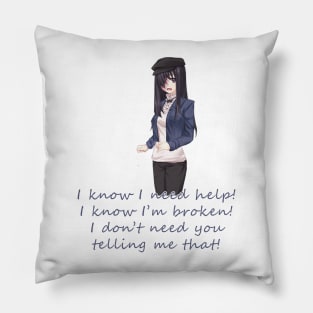 Hanako - Katawa Shoujo ( Quote ) Pillow