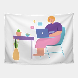 Work From Home Tapestry