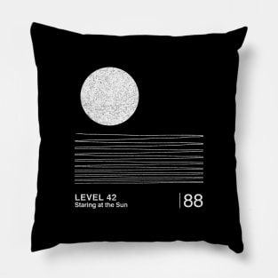 Level 42 / Minimalist Graphic Artwork Design Pillow