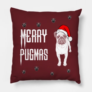 MERRY PUGMAS Pillow