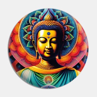 Buddha holding the seed of life mandala Pin