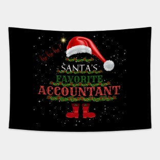 Santa's Favorite Accountant Christmas Tapestry