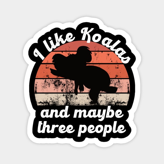 i like koalas and maybe three people Magnet by hatem