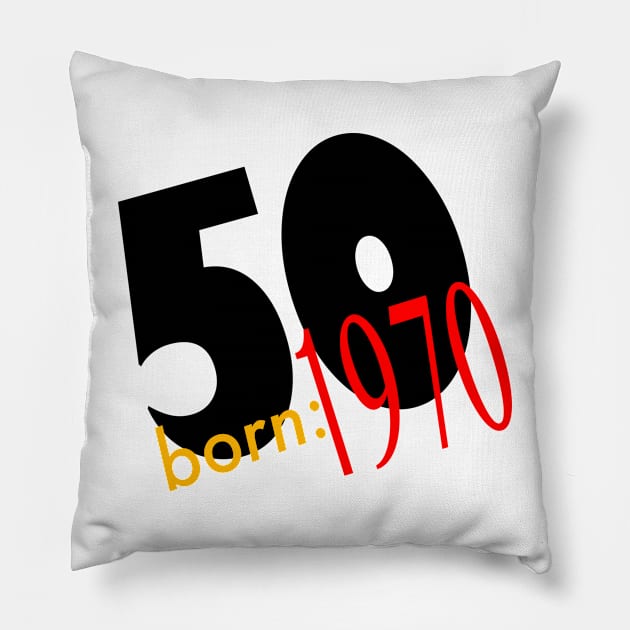 50-1970 - a celebration of 50 years Pillow by stephenignacio