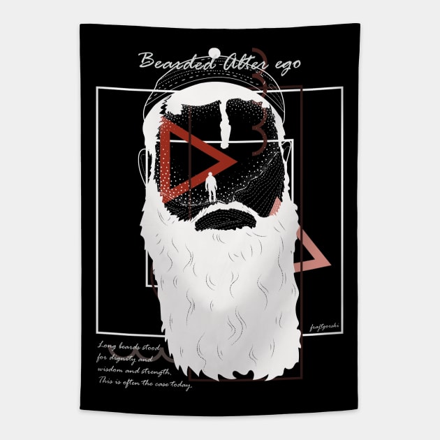 Bearded Alter ego version 7 Tapestry by Frajtgorski