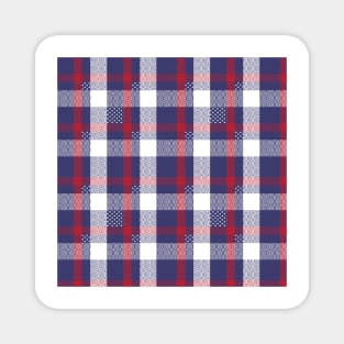 4 th of July Plaids , Tartans , Checks Magnet